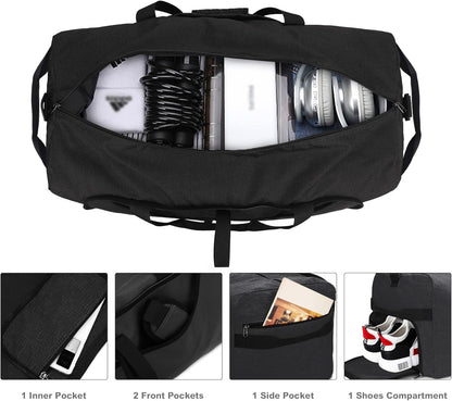 150L Duffle Bag for Travel, Extra Large Foldable Waterproof Travel Duffel Bags Weekender Overnight Bag for Men and Women with Shoe Compartment