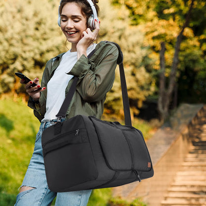 150L Duffle Bag for Travel, Extra Large Foldable Waterproof Travel Duffel Bags Weekender Overnight Bag for Men and Women with Shoe Compartment
