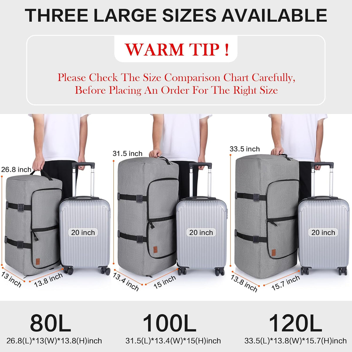 150L Duffle Bag for Travel, Extra Large Foldable Waterproof Travel Duffel Bags Weekender Overnight Bag for Men and Women with Shoe Compartment