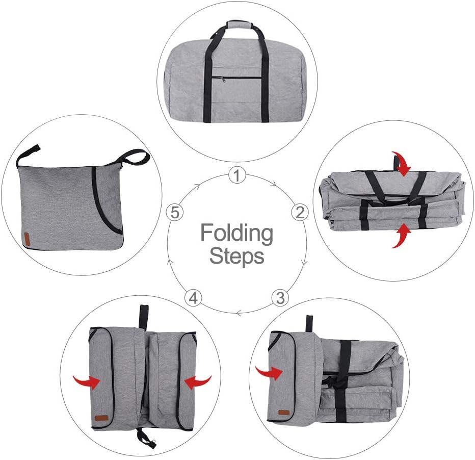 150L Duffle Bag for Travel, Extra Large Foldable Waterproof Travel Duffel Bags Weekender Overnight Bag for Men and Women with Shoe Compartment