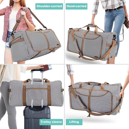 150L Duffle Bag for Travel, Extra Large Foldable Waterproof Travel Duffel Bags Weekender Overnight Bag for Men and Women with Shoe Compartment