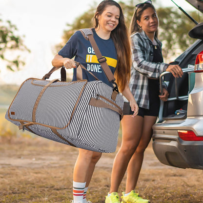 150L Duffle Bag for Travel, Extra Large Foldable Waterproof Travel Duffel Bags Weekender Overnight Bag for Men and Women with Shoe Compartment