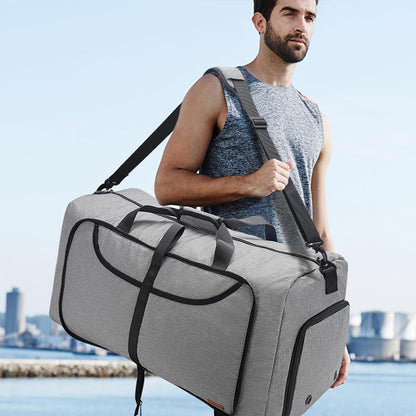 150L Duffle Bag for Travel, Extra Large Foldable Waterproof Travel Duffel Bags Weekender Overnight Bag for Men and Women with Shoe Compartment