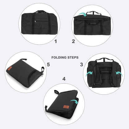 150L Duffle Bag for Travel, Extra Large Foldable Waterproof Travel Duffel Bags Weekender Overnight Bag for Men and Women with Shoe Compartment
