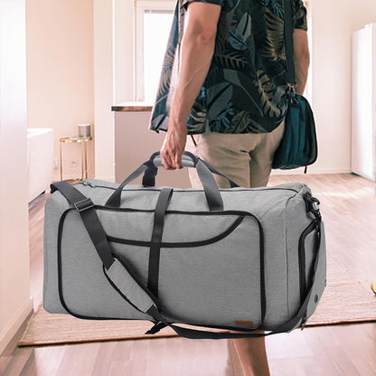 150L Duffle Bag for Travel, Extra Large Foldable Waterproof Travel Duffel Bags Weekender Overnight Bag for Men and Women with Shoe Compartment