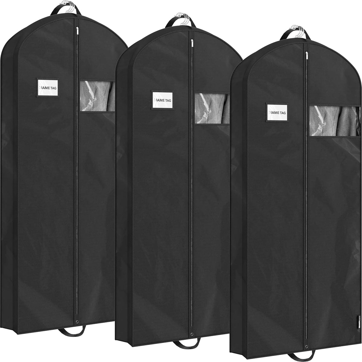 43-Inch Travel Garment Bag, Non-Woven Lightweight, Gray