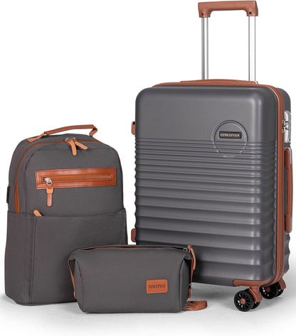 Carry On Luggage 22x14x9 Airline Approved, 20-inch Hard Shell Suitcases with Wheels, ABS Lightweight Carry on Suitcase with TSA Lock
