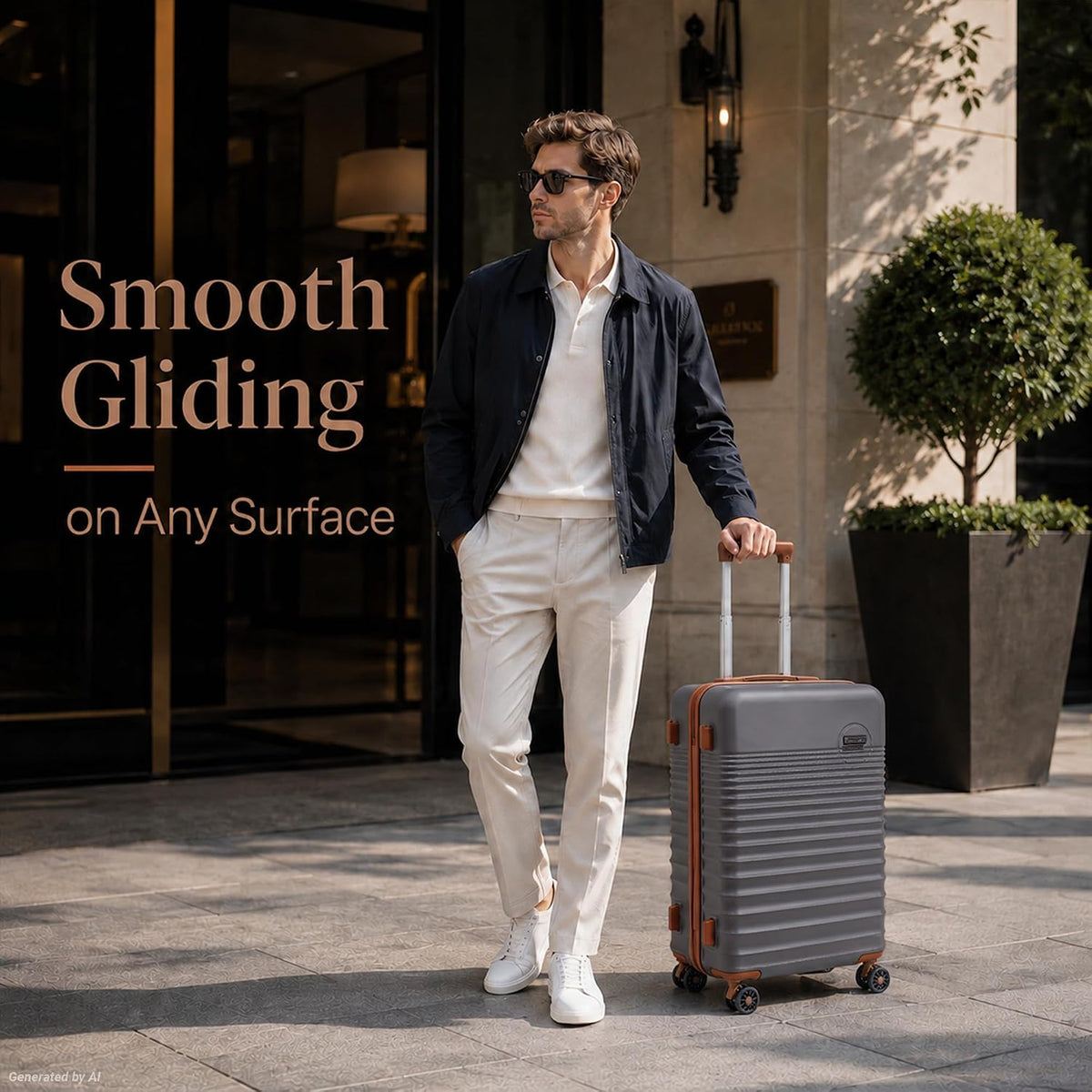 Carry On Luggage 22x14x9 Airline Approved, 20-inch Hard Shell Suitcases with Wheels, ABS Lightweight Carry on Suitcase with TSA Lock