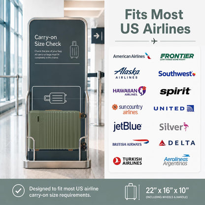 Carry On Luggage 22x14x9 Airline Approved, 20-inch Hard Shell Suitcases with Wheels, ABS Lightweight Carry on Suitcase with TSA Lock