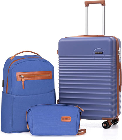 Carry On Luggage 22x14x9 Airline Approved, 20-inch Hard Shell Suitcases with Wheels, ABS Lightweight Carry on Suitcase with TSA Lock