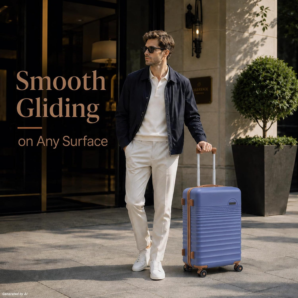 Carry On Luggage 22x14x9 Airline Approved, 20-inch Hard Shell Suitcases with Wheels, ABS Lightweight Carry on Suitcase with TSA Lock