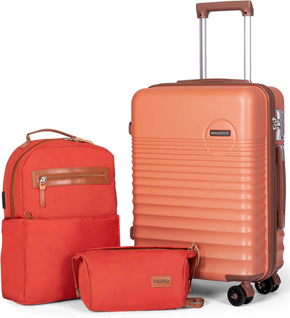 Carry On Luggage 22x14x9 Airline Approved, 20-inch Hard Shell Suitcases with Wheels, ABS Lightweight Carry on Suitcase with TSA Lock