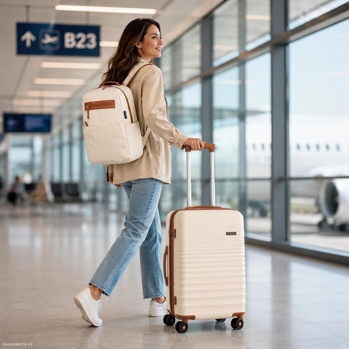Carry On Luggage 22x14x9 Airline Approved, 20-inch Hard Shell Suitcases with Wheels, ABS Lightweight Carry on Suitcase with TSA Lock
