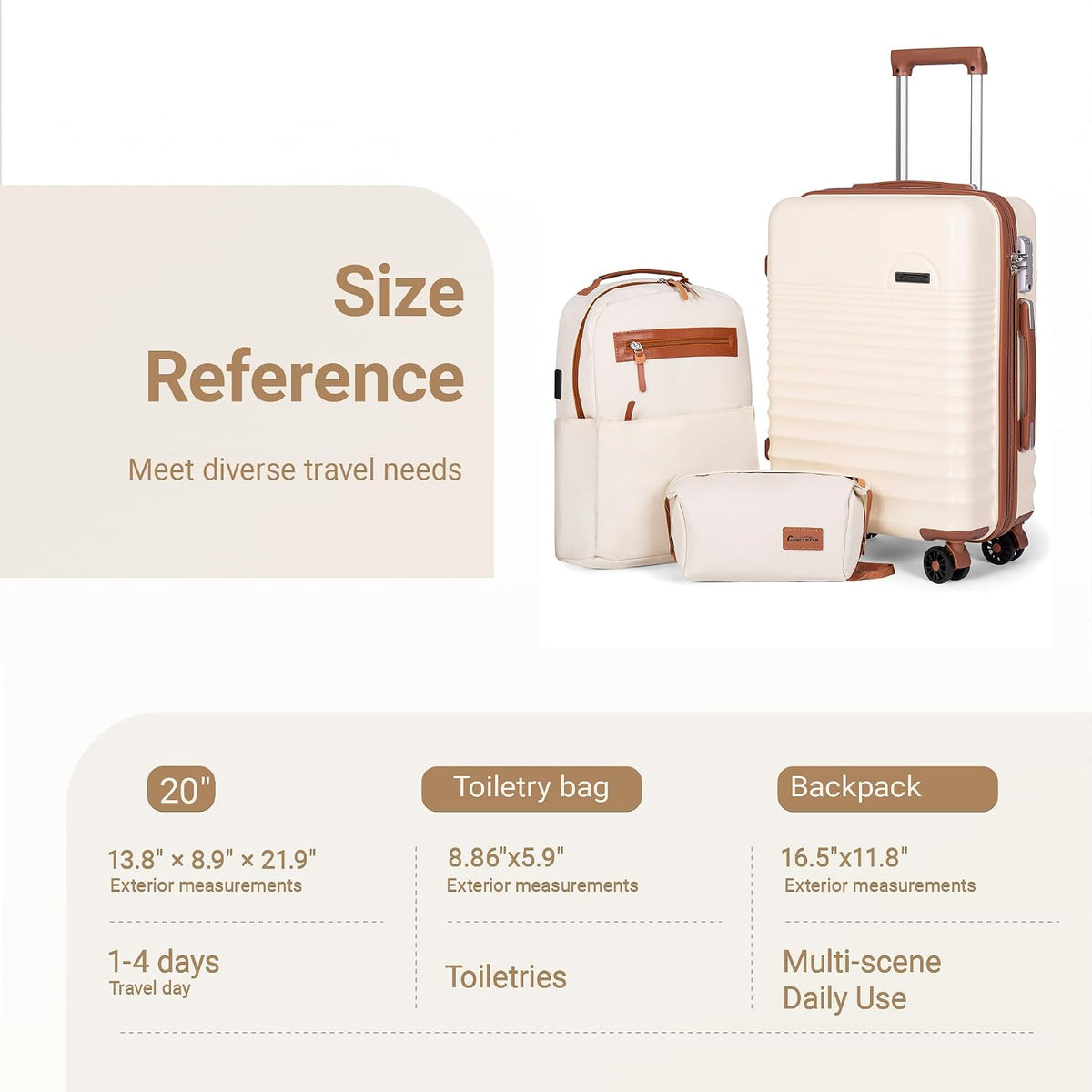 Carry On Luggage 22x14x9 Airline Approved, 20-inch Hard Shell Suitcases with Wheels, ABS Lightweight Carry on Suitcase with TSA Lock