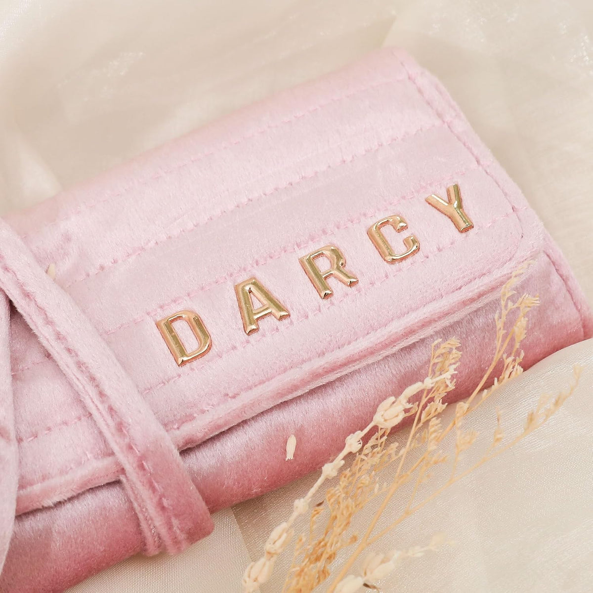 Personalized Velvet Jewelry Rolls, Custom Luxury Jewelry Travel Organizer, Wedding Favors, Travel Jewelry Case, Bridesmaid Gifts, Monogrammed Jewelry Roll, Valentine's Gift for Her