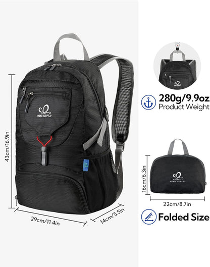 Small Lightweight Packable Backpack: 20l Hiking Daypack Man Woman | 20L,Recycled nylon material,Multi-compartment storage,Water-resistant,Everyday carry,Ultra Light Foldable Travel Day Pack