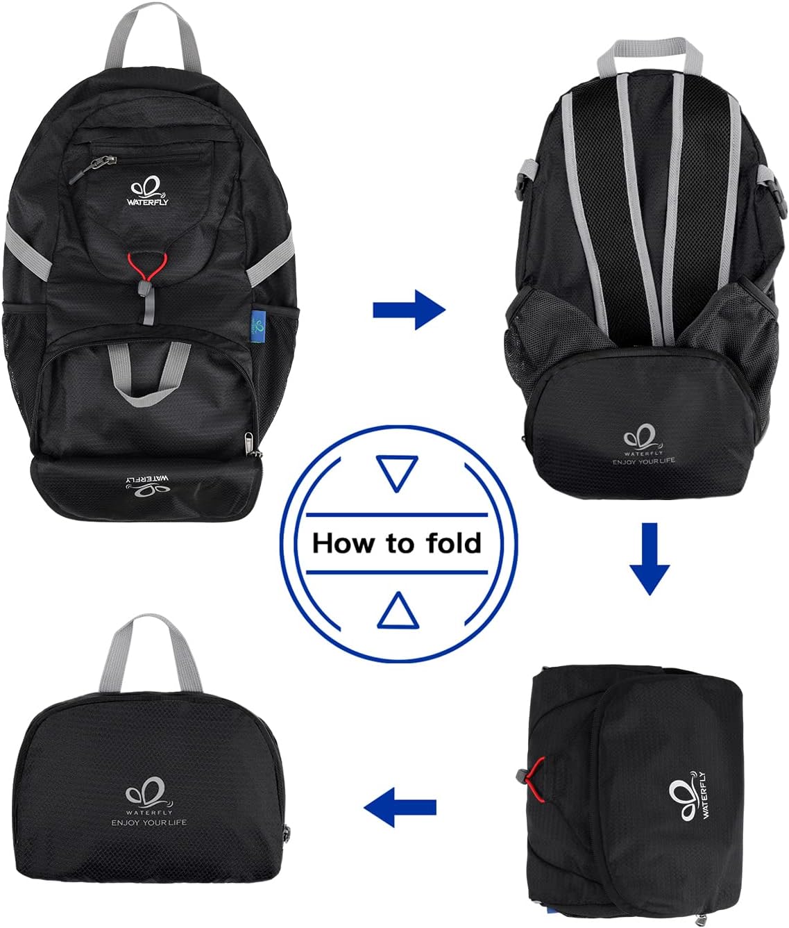 Small Lightweight Packable Backpack: 20l Hiking Daypack Man Woman | 20L,Recycled nylon material,Multi-compartment storage,Water-resistant,Everyday carry,Ultra Light Foldable Travel Day Pack