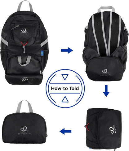 Small Lightweight Packable Backpack: 20l Hiking Daypack Man Woman | 20L,Recycled nylon material,Multi-compartment storage,Water-resistant,Everyday carry,Ultra Light Foldable Travel Day Pack