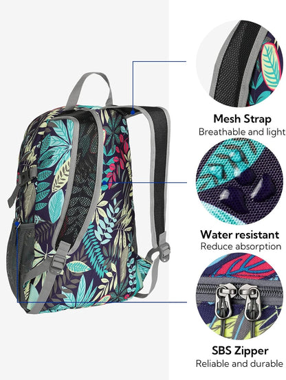 Small Lightweight Packable Backpack: 20l Hiking Daypack Man Woman | 20L,Recycled nylon material,Multi-compartment storage,Water-resistant,Everyday carry,Ultra Light Foldable Travel Day Pack