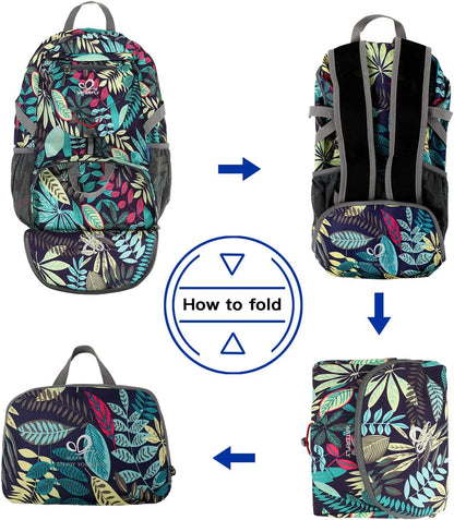 Small Lightweight Packable Backpack: 20l Hiking Daypack Man Woman | 20L,Recycled nylon material,Multi-compartment storage,Water-resistant,Everyday carry,Ultra Light Foldable Travel Day Pack