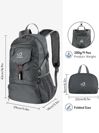 Small Lightweight Packable Backpack: 20l Hiking Daypack Man Woman | 20L,Recycled nylon material,Multi-compartment storage,Water-resistant,Everyday carry,Ultra Light Foldable Travel Day Pack