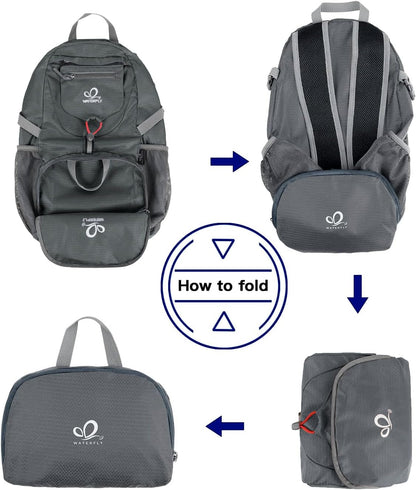 Small Lightweight Packable Backpack: 20l Hiking Daypack Man Woman | 20L,Recycled nylon material,Multi-compartment storage,Water-resistant,Everyday carry,Ultra Light Foldable Travel Day Pack