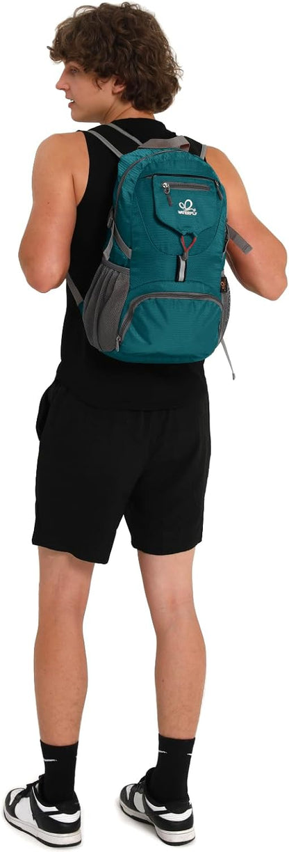 Small Lightweight Packable Backpack: 20l Hiking Daypack Man Woman | 20L,Recycled nylon material,Multi-compartment storage,Water-resistant,Everyday carry,Ultra Light Foldable Travel Day Pack