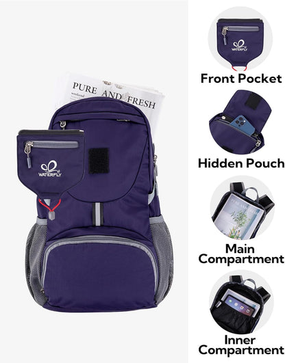 Small Lightweight Packable Backpack: 20l Hiking Daypack Man Woman | 20L,Recycled nylon material,Multi-compartment storage,Water-resistant,Everyday carry,Ultra Light Foldable Travel Day Pack