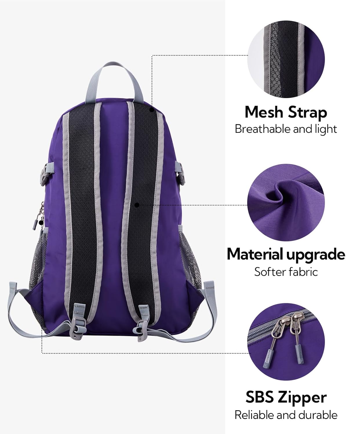 Small Lightweight Packable Backpack: 20l Hiking Daypack Man Woman | 20L,Recycled nylon material,Multi-compartment storage,Water-resistant,Everyday carry,Ultra Light Foldable Travel Day Pack