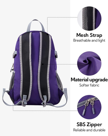 Small Lightweight Packable Backpack: 20l Hiking Daypack Man Woman | 20L,Recycled nylon material,Multi-compartment storage,Water-resistant,Everyday carry,Ultra Light Foldable Travel Day Pack