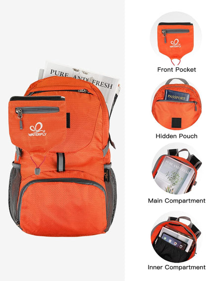 Small Lightweight Packable Backpack: 20l Hiking Daypack Man Woman | 20L,Recycled nylon material,Multi-compartment storage,Water-resistant,Everyday carry,Ultra Light Foldable Travel Day Pack