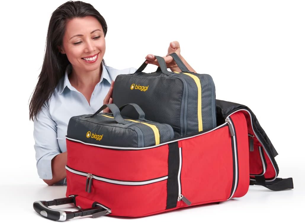 Double Deck Compression Packing Cube –2-in-1 Expandable Travel Organizer with Integrated Shoe Cube Compartment – Lightweight Packing for Carry-On or Suitcase