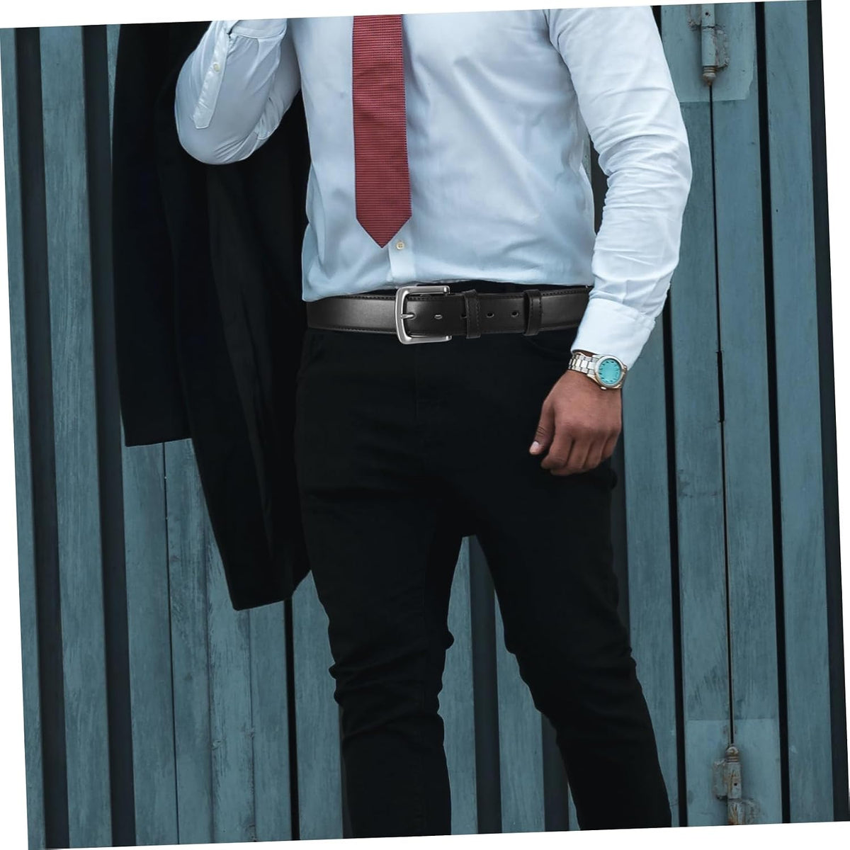 Hidden Money Belt for Men Stylish Travel Security Waist Belt with Concealed Pockets and Secure Zipper Closure Black for Discreet Money Storage and Valuables Protection