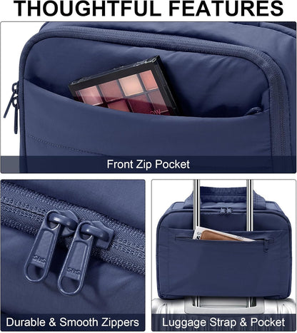 Travel Toiletry Bag for Women, Lightweight Large Quilted Puffy Makeup Bag Wide-open Make up Organizer Cloud Cosmetic Bag w/Handle for Traveling, Toiletries, Essentials, Accessories, Black