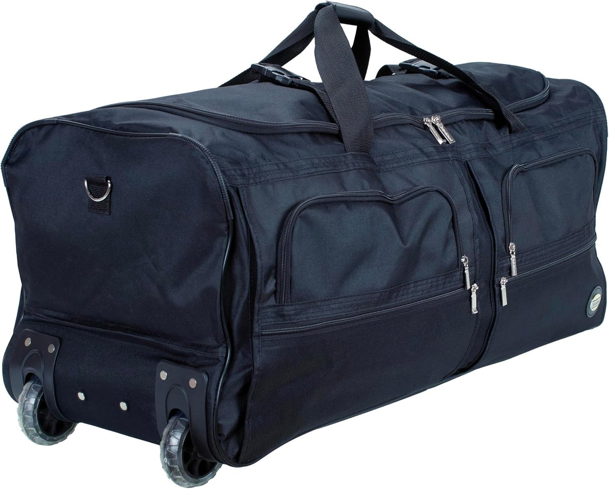 Rolling Duffel Bag, Black, 22" - Colors A