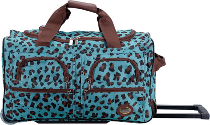 Rolling Duffel Bag, Black, 22" - Colors A