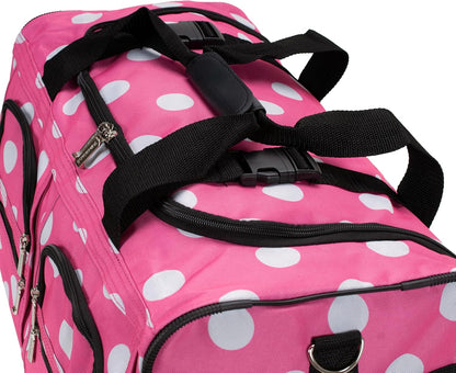 Rolling Duffel Bag, Black, 22" - Colors A