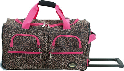 Rolling Duffel Bag, Black, 22" - Colors A