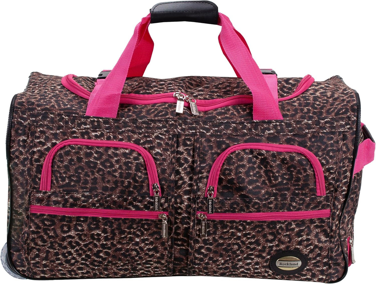 Rolling Duffel Bag, Black, 22" - Colors A