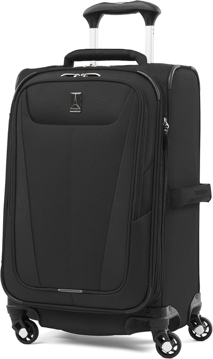 Maxlite 5 Softside Expandable Luggage with 4 Spinner Wheels, Lightweight Suitcase, Men and Women, Slate Green, Carry-on 21-Inch