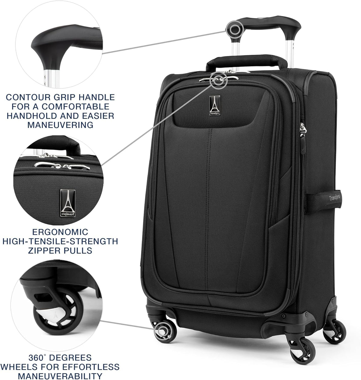 Maxlite 5 Softside Expandable Luggage with 4 Spinner Wheels, Lightweight Suitcase, Men and Women, Slate Green, Carry-on 21-Inch