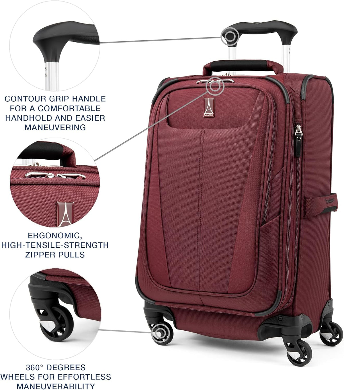 Maxlite 5 Softside Expandable Luggage with 4 Spinner Wheels, Lightweight Suitcase, Men and Women, Slate Green, Carry-on 21-Inch