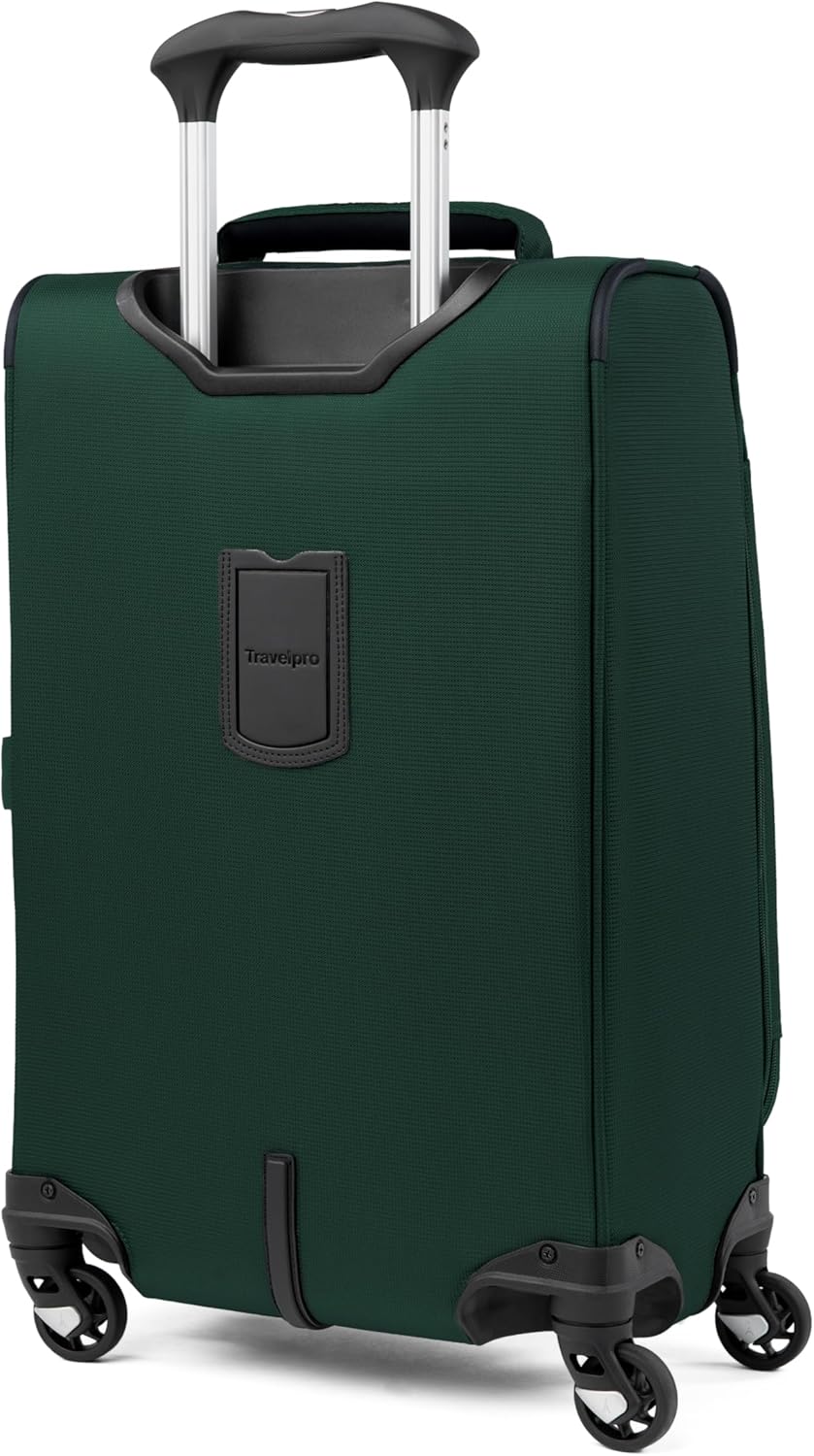 Maxlite 5 Softside Expandable Luggage with 4 Spinner Wheels, Lightweight Suitcase, Men and Women, Slate Green, Carry-on 21-Inch