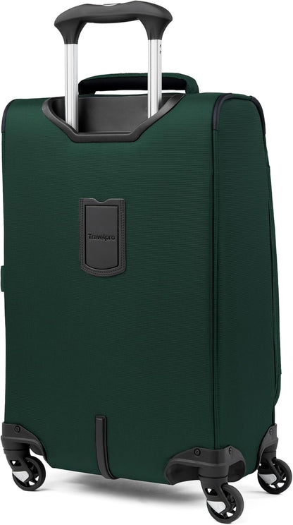 Maxlite 5 Softside Expandable Luggage with 4 Spinner Wheels, Lightweight Suitcase, Men and Women, Slate Green, Carry-on 21-Inch