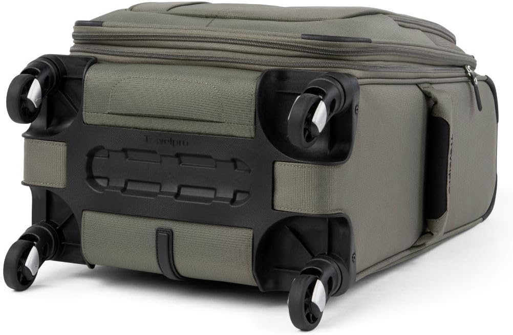 Maxlite 5 Softside Expandable Luggage with 4 Spinner Wheels, Lightweight Suitcase, Men and Women, Slate Green, Carry-on 21-Inch