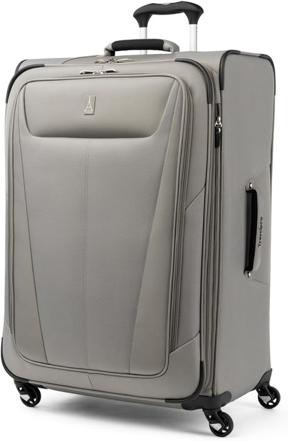 Maxlite 5 Softside Expandable Luggage with 4 Spinner Wheels, Lightweight Suitcase, Men and Women, Slate Green, Carry-on 21-Inch