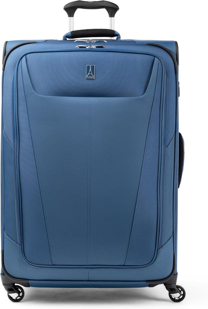 Maxlite 5 Softside Expandable Luggage with 4 Spinner Wheels, Lightweight Suitcase, Men and Women, Slate Green, Carry-on 21-Inch