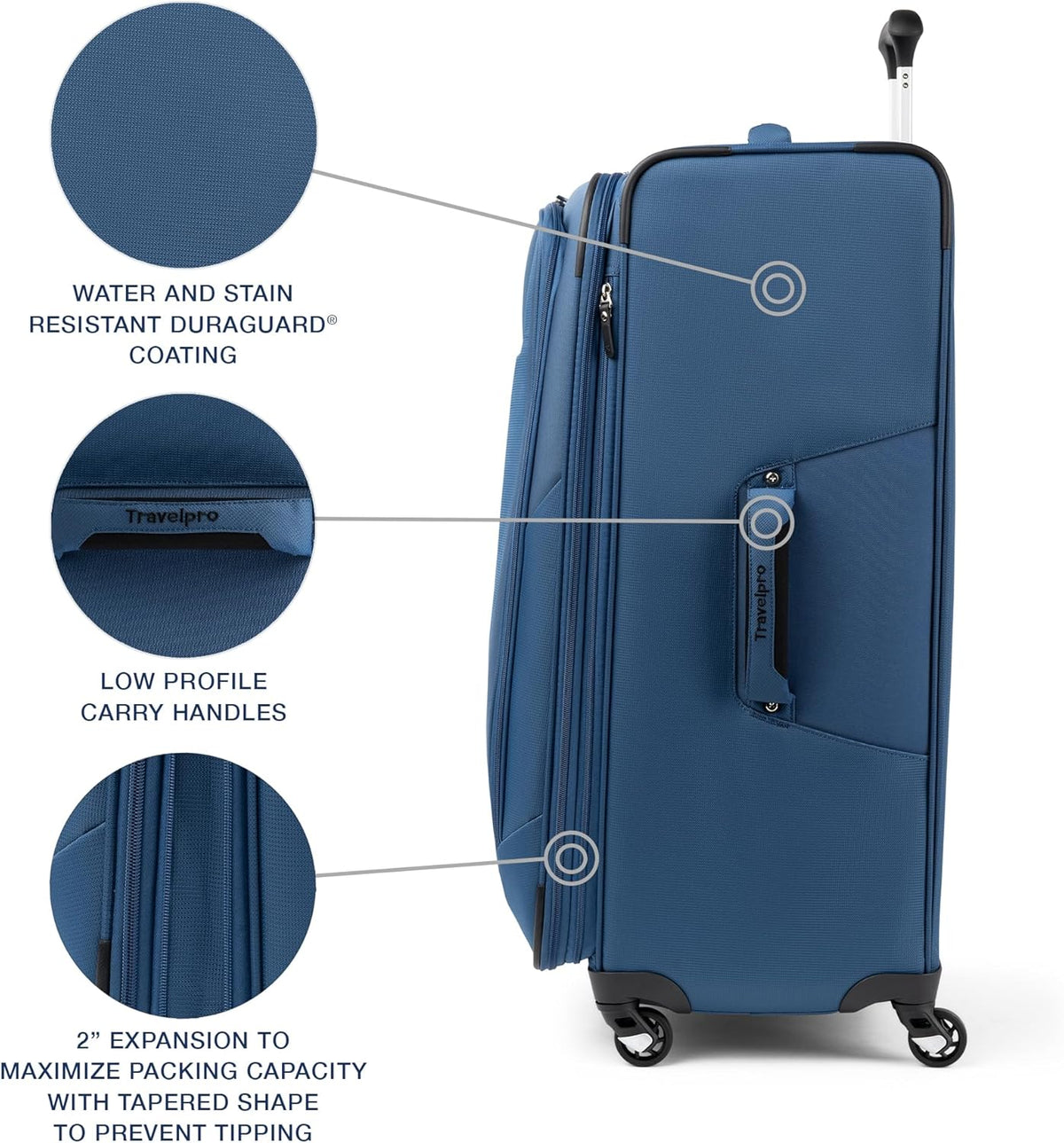 Maxlite 5 Softside Expandable Luggage with 4 Spinner Wheels, Lightweight Suitcase, Men and Women, Slate Green, Carry-on 21-Inch