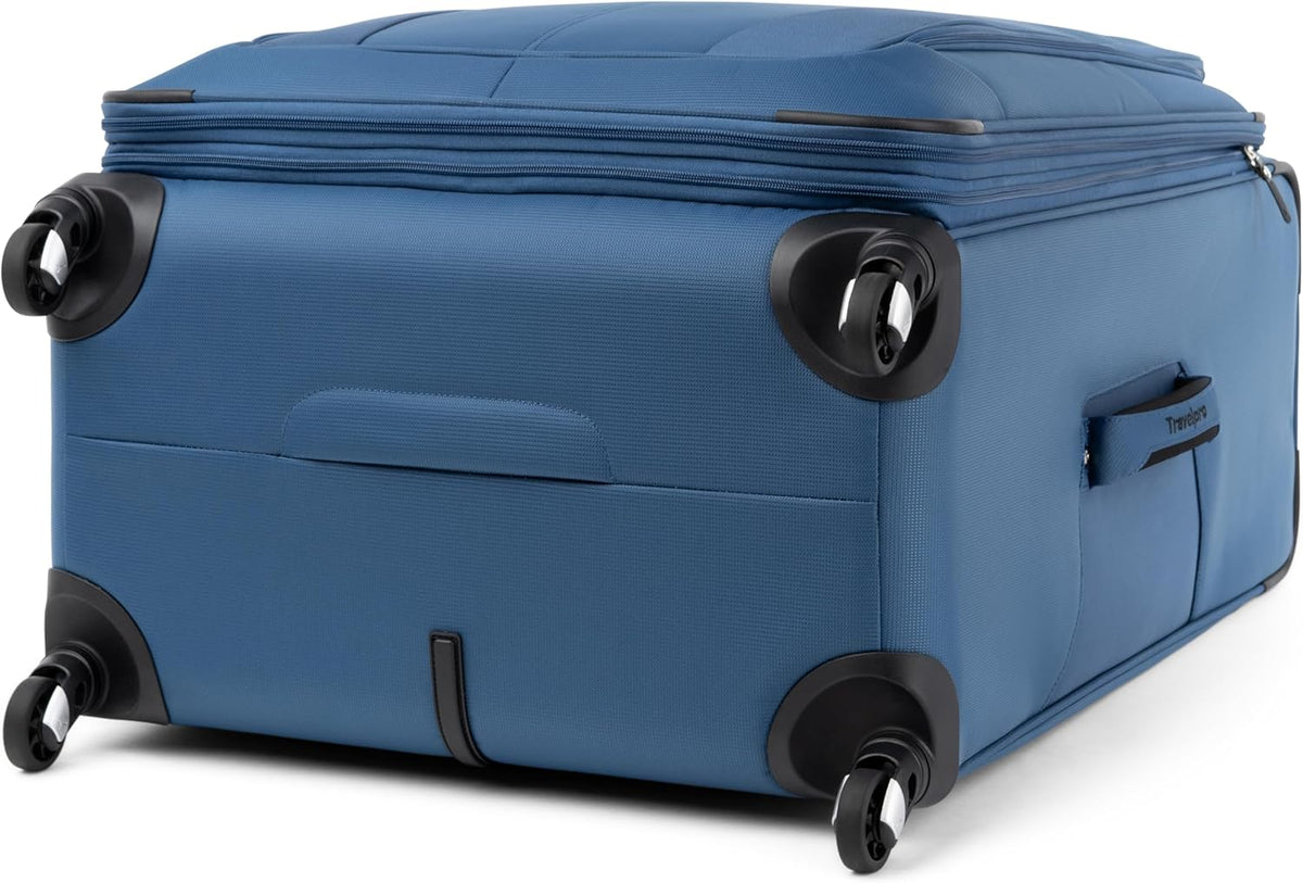Maxlite 5 Softside Expandable Luggage with 4 Spinner Wheels, Lightweight Suitcase, Men and Women, Slate Green, Carry-on 21-Inch