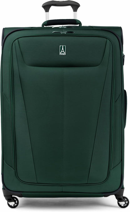 Maxlite 5 Softside Expandable Luggage with 4 Spinner Wheels, Lightweight Suitcase, Men and Women, Slate Green, Carry-on 21-Inch